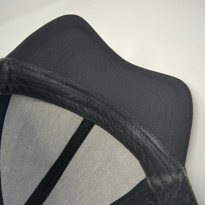Athleta Baseball Cap Black One Size Hat Performance Laser Cut Strapback Floral