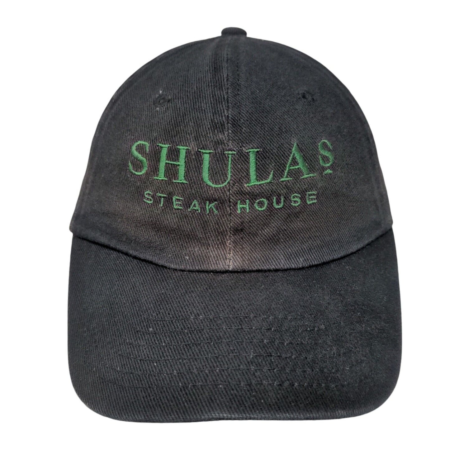 Shula's Steak House Slideback Hat Black One Size Embroidered Chef Works