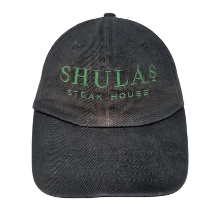 Shula's Steak House Slideback Hat Black One Size Embroidered Chef Works