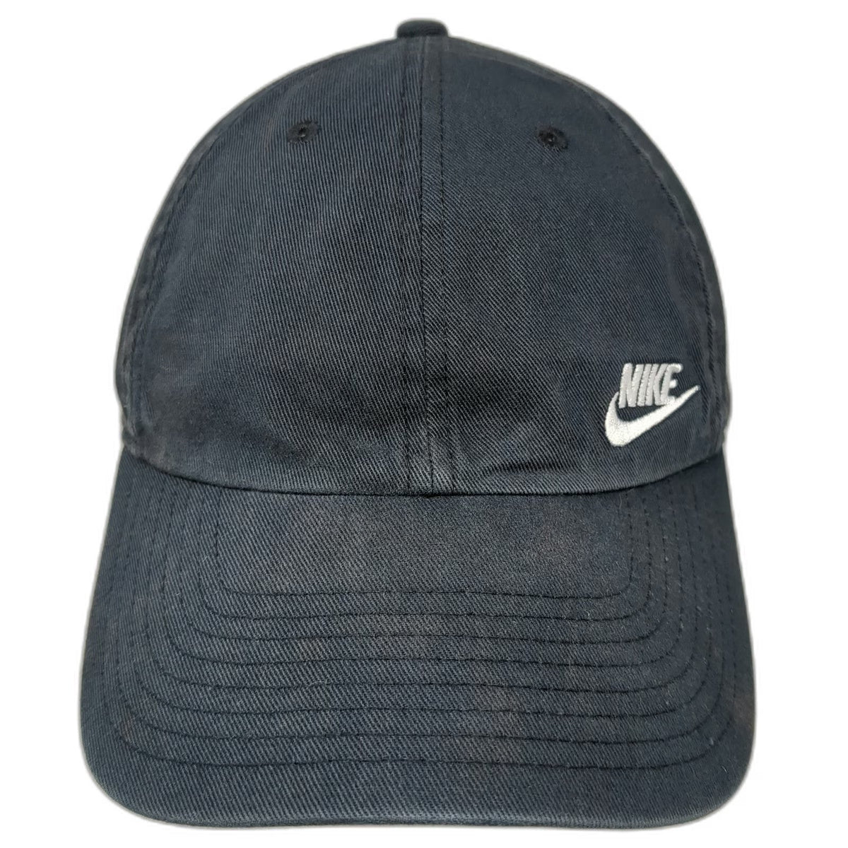 Nike Baseball Cap Black One Size Heritage86 Slideback Hat Logo Swoosh Cotton Fit