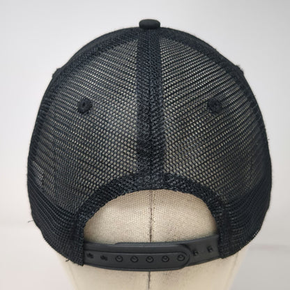 Carhartt Trucker Hat Black One Size Mesh Snapback Force Sweatband Logo Work Cap