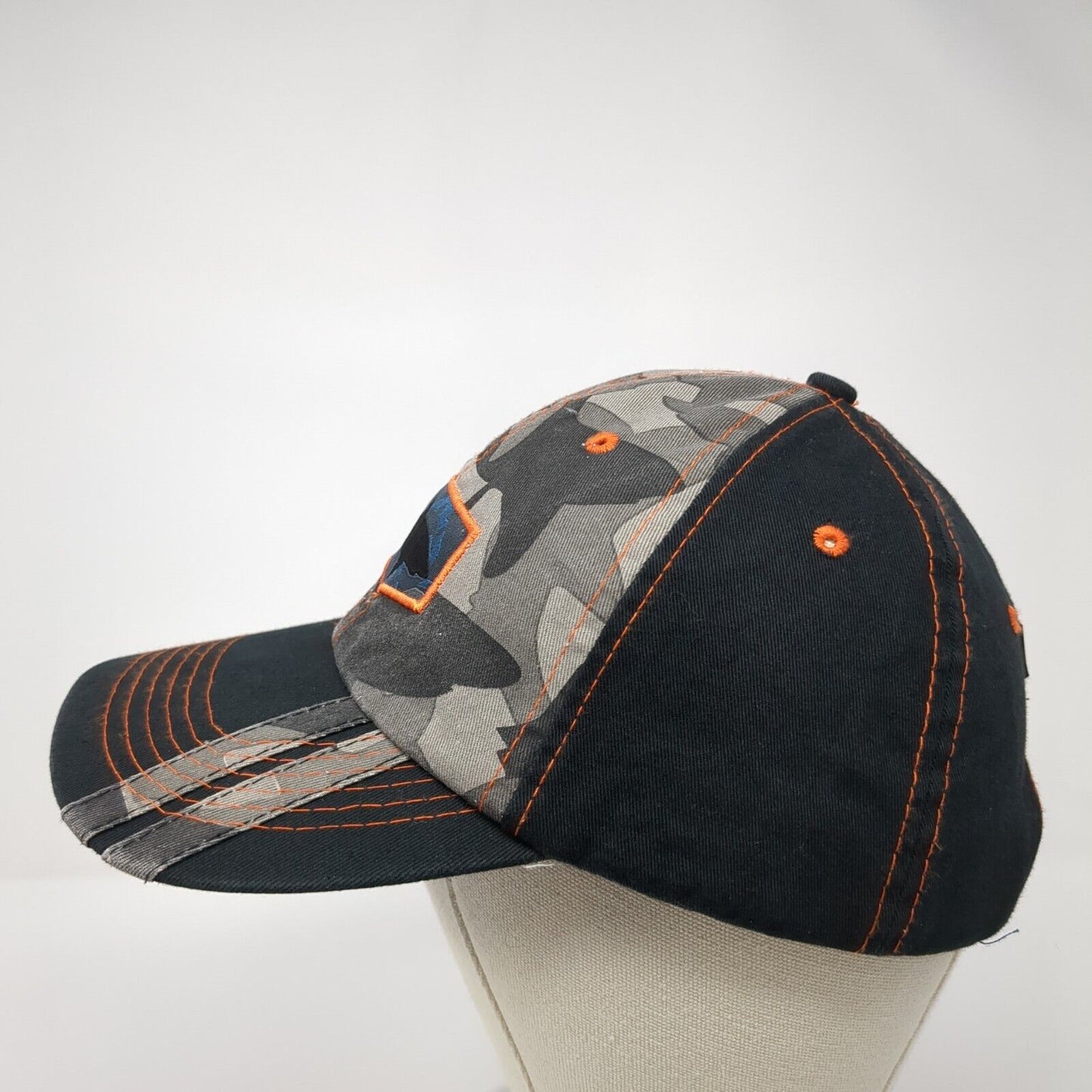 Crazy Shirts Strapback Hat Camouflage One Size Adjustable Shark Patch