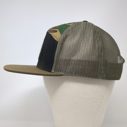 Richardson Trucker Hat Black Brown Camo Moto One Motorsports One Size Snapback