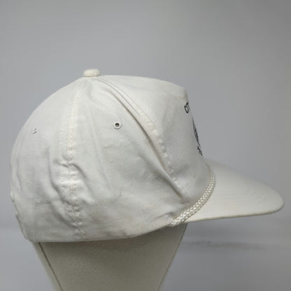 City Council Twin Falls ID Waterfalls 5 Panel White One Size Snapback Rope Hat