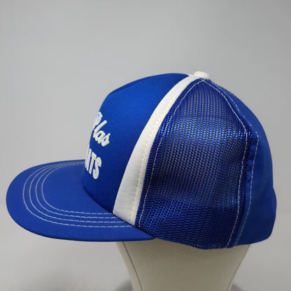 AA Headwear Co-Plas Gel Coats Trucker Hat Blue One Size Snapback Adjustable Mesh