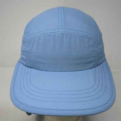 L.L.Bean 5 Panel Blue Hat M Neck Flap Sun Cape Buzz Off Insect Shield Adjustable