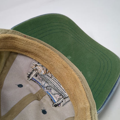 Flying Fisherman Baseball Cap Beige One Size Striped Bass Fishing Hat Strapback