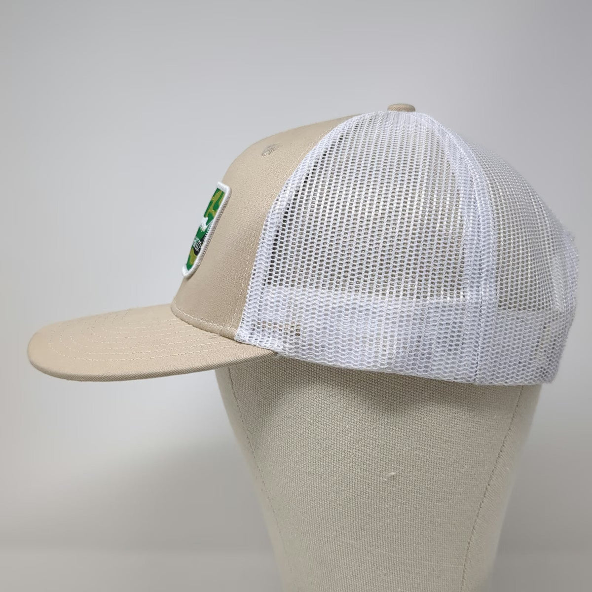 Dover Bluff Hat Co. Trucker Hat Brown One Size Mesh Back Fish Patch Snapback