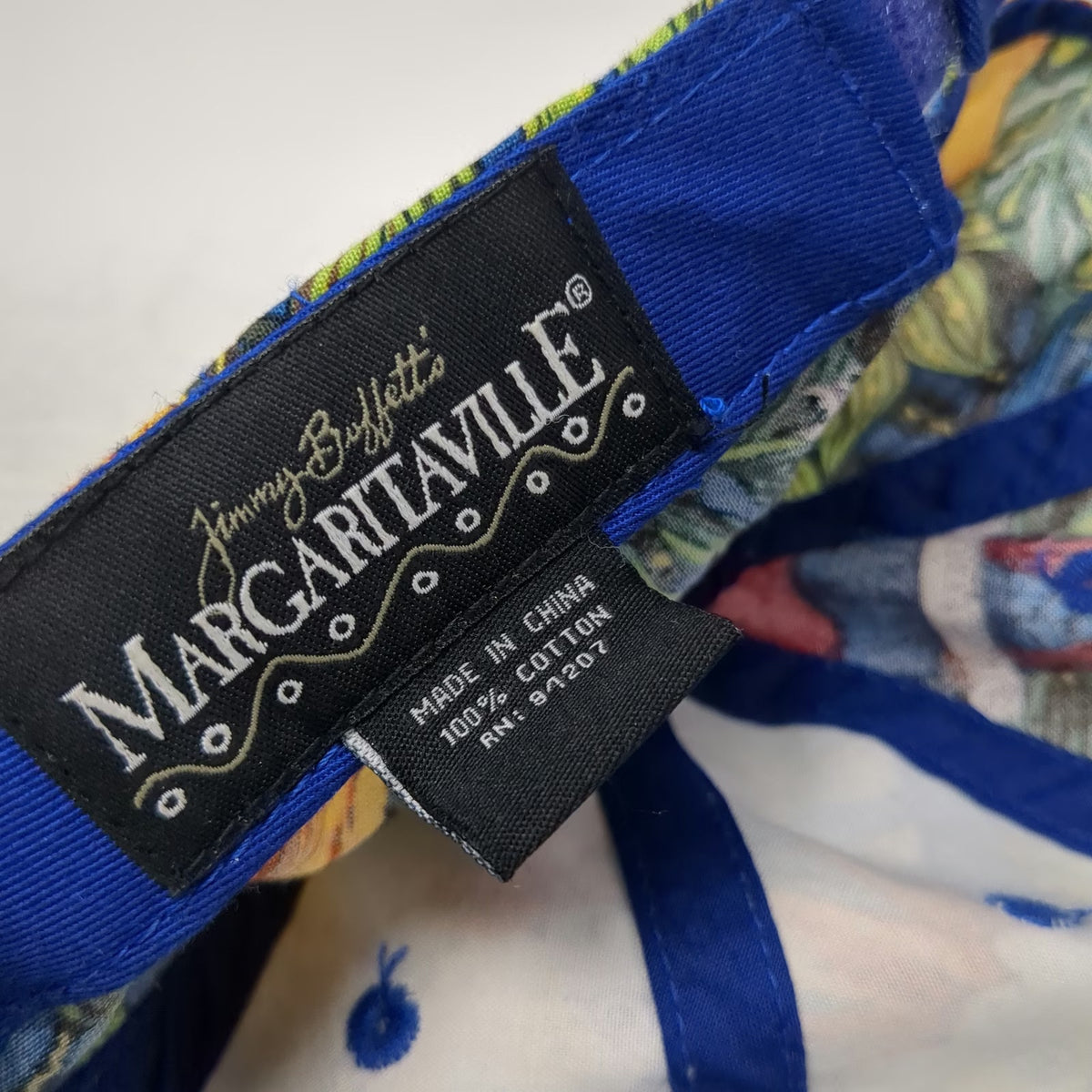 Jimmy Buffett Margaritaville Baseball Cap Blue One Size Parrot Strapback Hat