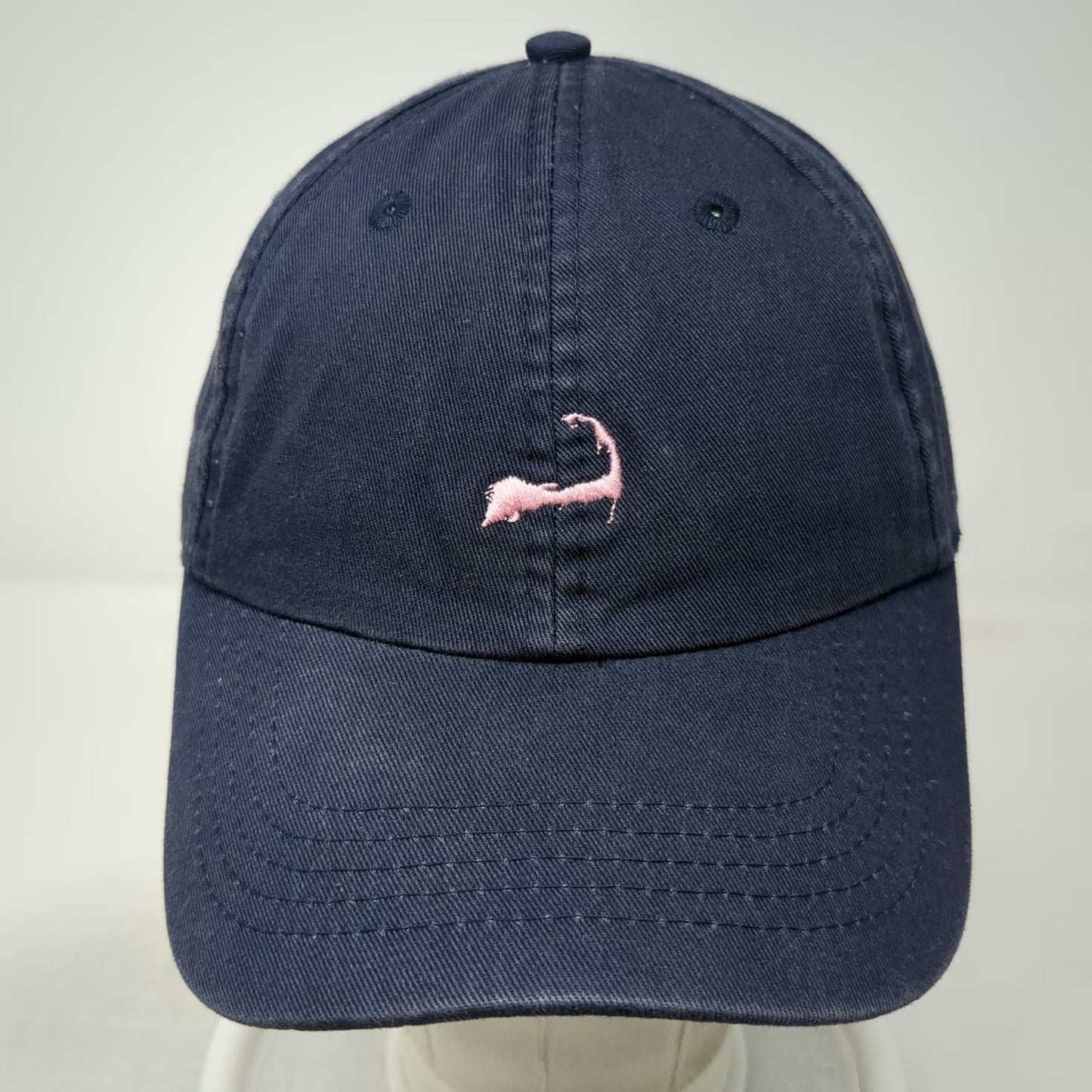 Cuffys Baseball Cap Blue Pink Womens Cape Cod Embroidered Cotton Slideback Hat