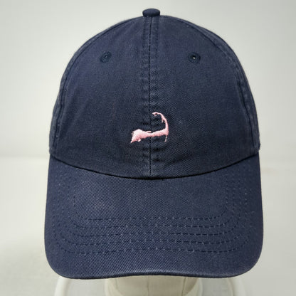 Cuffys Baseball Cap Blue Pink Womens Cape Cod Embroidered Cotton Slideback Hat
