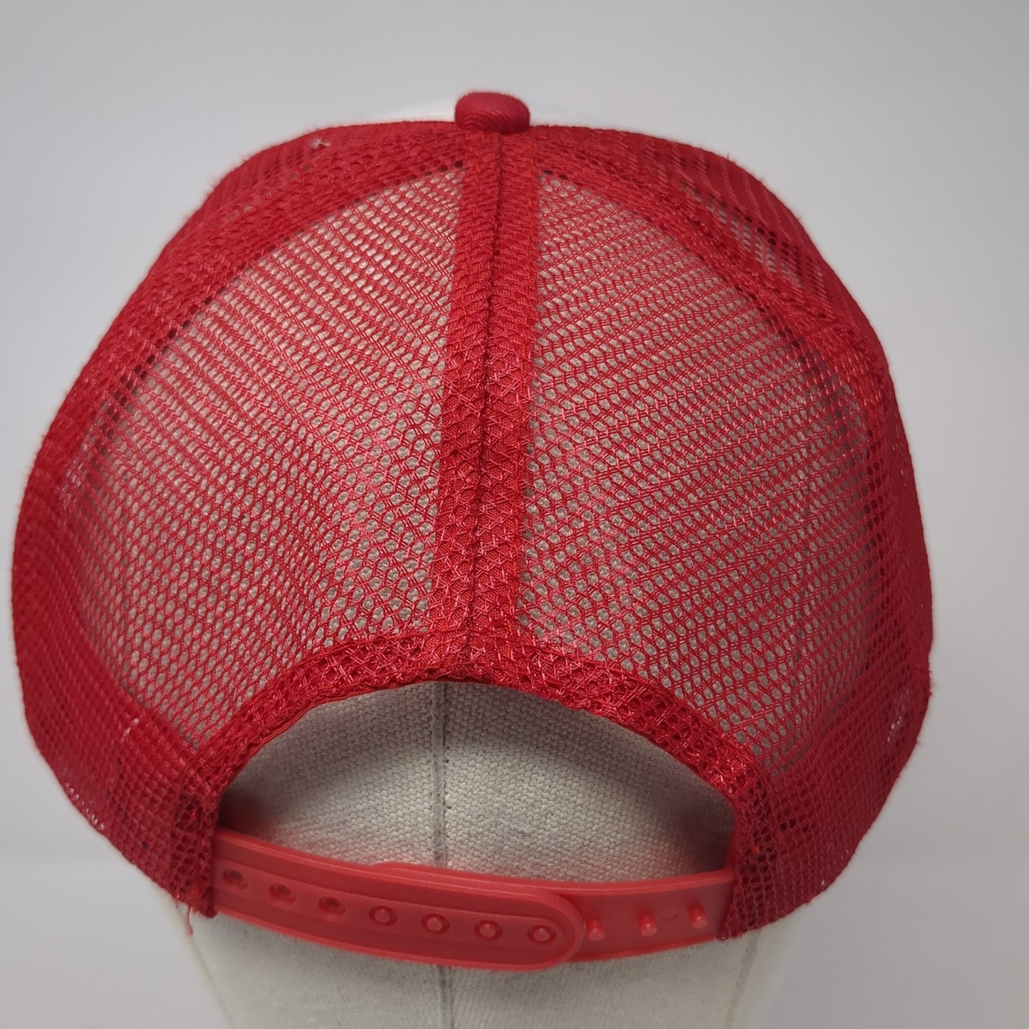 Highland Chiropractic Snapback Mesh Back Trucker Hat Red One Size Adjustable