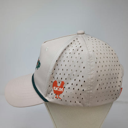 NameBrand Trucker Hat Beige One Size Boise Co-Op Market Rooster Laser Cut Rope