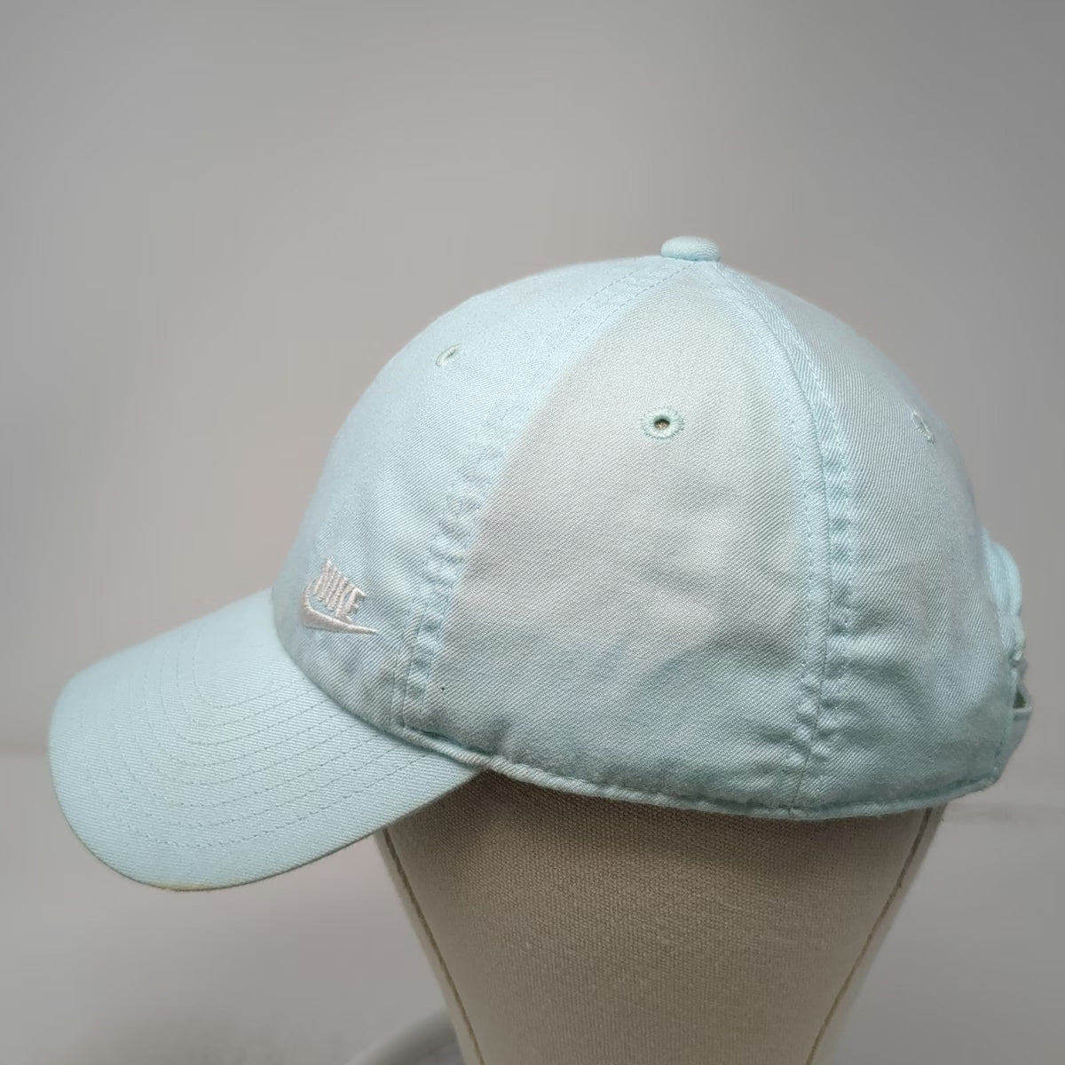 Nike Baseball Cap Blue One Size Heritage86 Adjustable Logo Polyester Hat