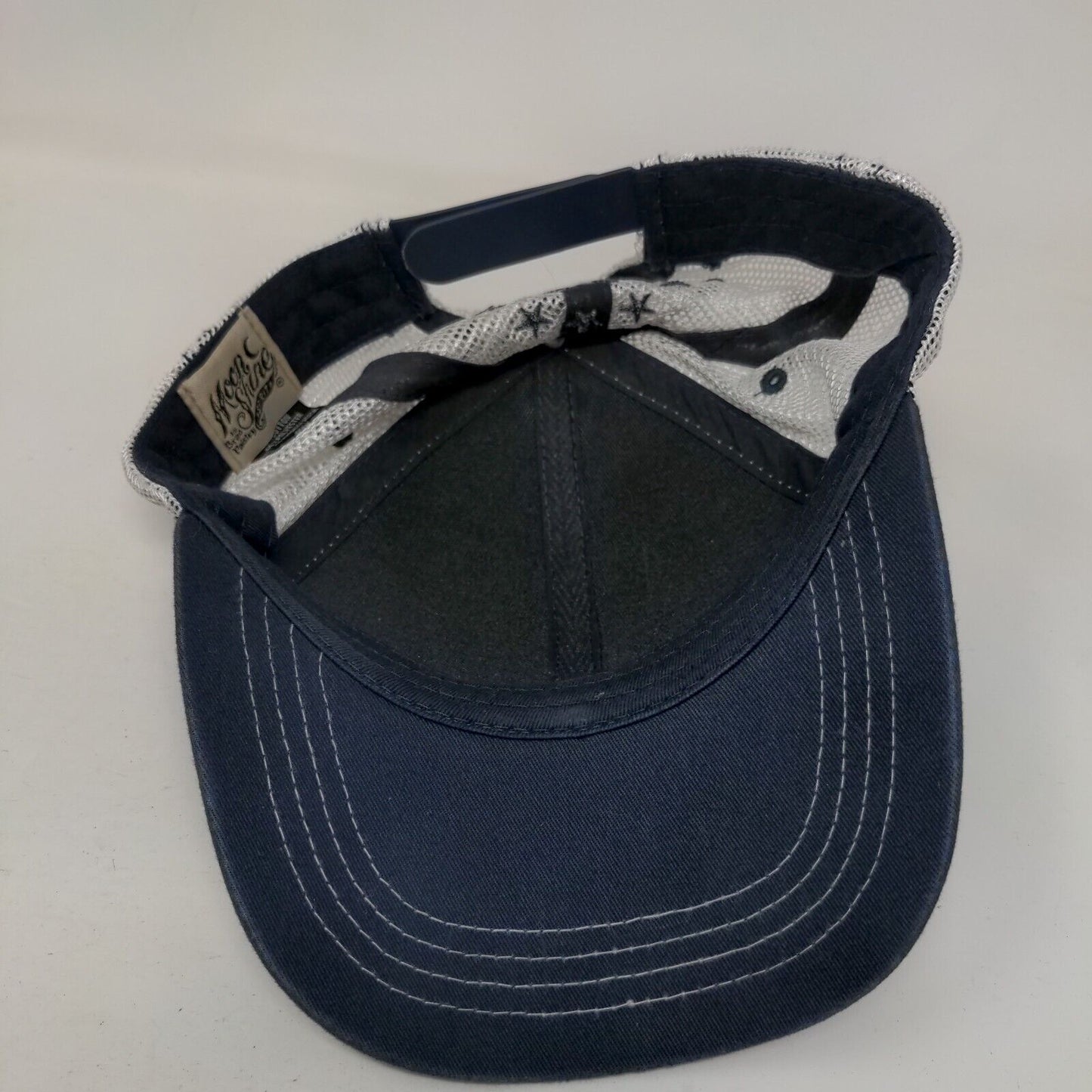 American Eagle Snapback Mesh Back Trucker Hat Blue OSFM Moonshine Spirit