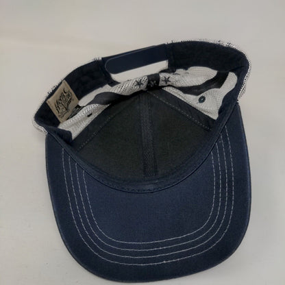 American Eagle Snapback Mesh Back Trucker Hat Blue OSFM Moonshine Spirit