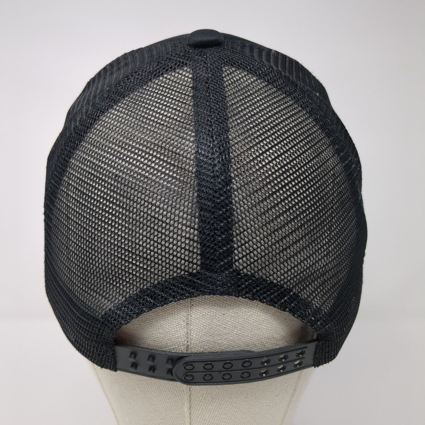 Norwegian Wood Snapback Trucker Hat Black One Size Adjustable Mesh Back 6 Panel