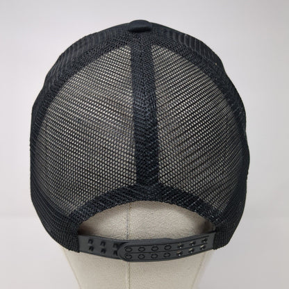 Norwegian Wood Snapback Trucker Hat Black One Size Adjustable Mesh Back 6 Panel