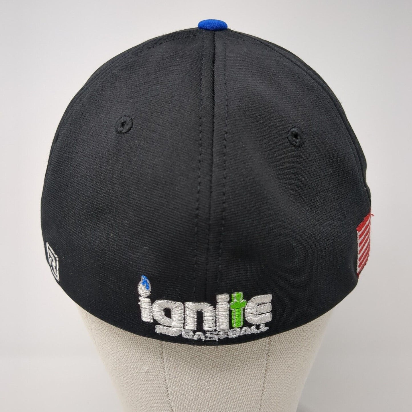 Ignite Baseball Fitted Hat Multicolor S/M Embroidered Patriotic Richardson