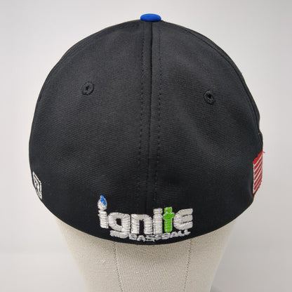 Ignite Baseball Fitted Hat Multicolor S/M Embroidered Patriotic Richardson