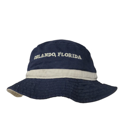 Orlando Florida Bucket Hat Blue Adult Embroidered Vent Holes Outdoor