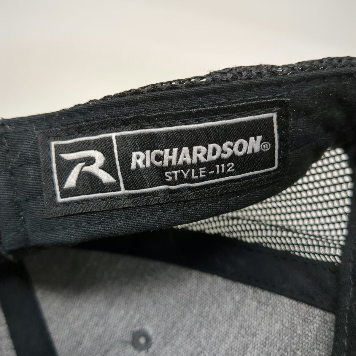 Richardson Trucker Hat Gray One Size Outlaw Motor Sports Mesh Snapback Patch