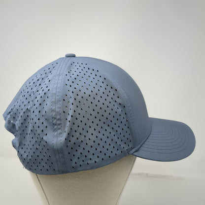 Salt Mafia Trucker Hat Blue XL Perforated Back Pattern Under Brim Shark Fin