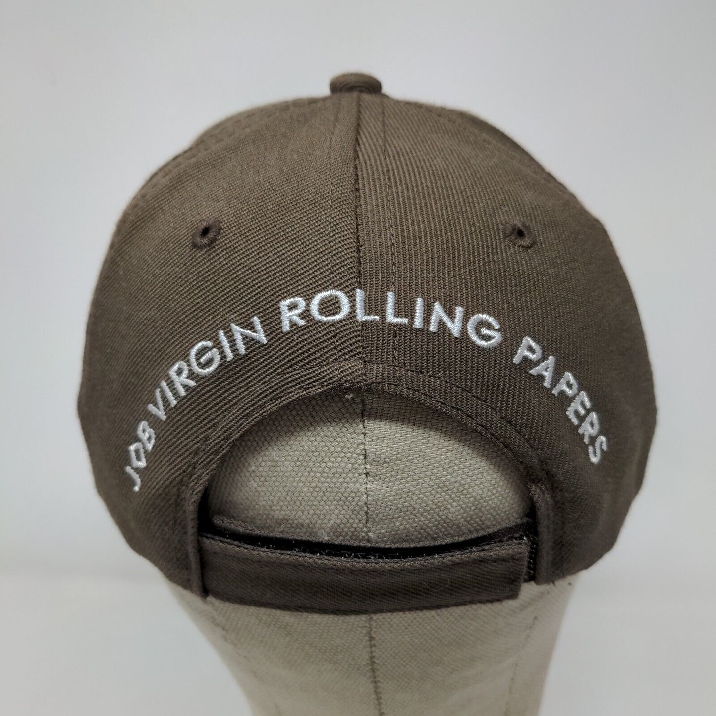 Job Men's Strapback Hat Brown OSFA Embroidered Virgin Rolling Papers Logo