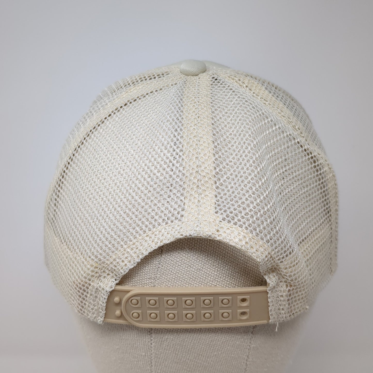 Butterflies Snapback Mesh Back Trucker Hat Beige One Size Adjustable