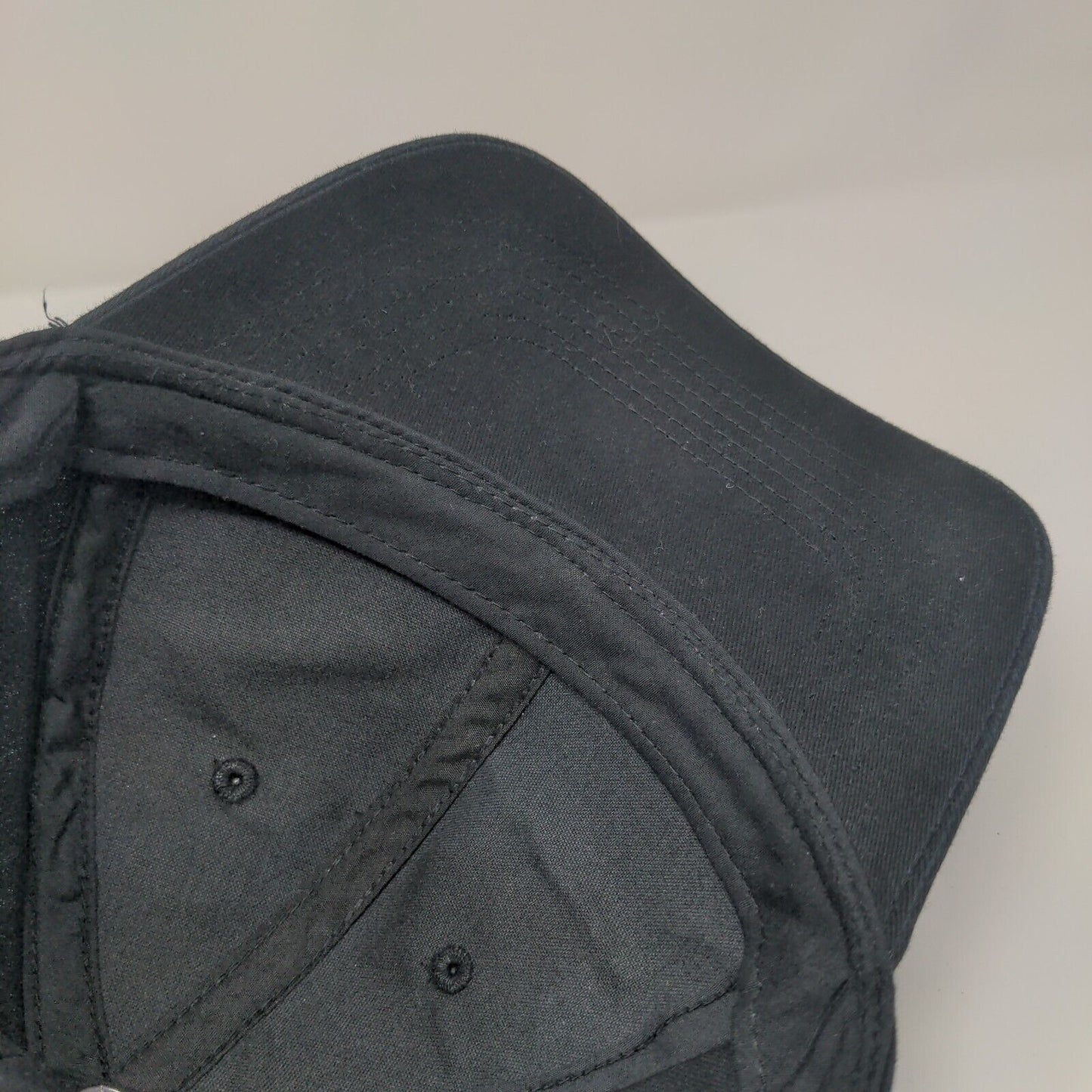 George Strapback Hat Solid Black OSFA Adjustable Blank Vent Holes