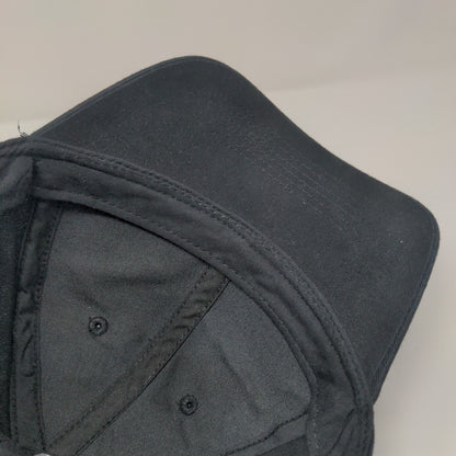 George Strapback Hat Solid Black OSFA Adjustable Blank Vent Holes