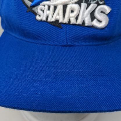 Zephyr Men's Snapback Hat Blue Embroidered Miami Dade College Sharks Logo
