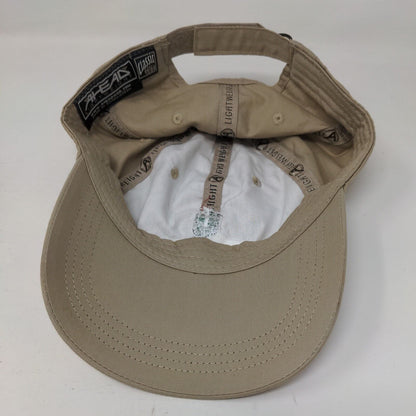 Innisbrook Strapback Hat Tan One Size Classic Cut Embroidered Ahead Lightweight