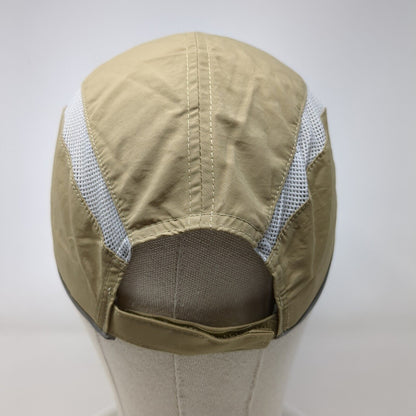 Unbranded Strapback 5 Panel Cap Tan One Size Adjustable Breathable Mesh Blank