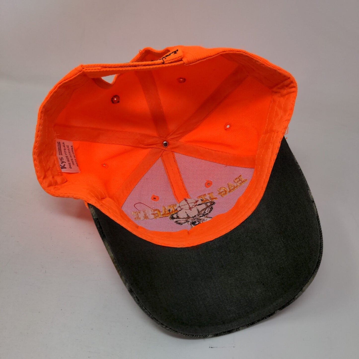 Bag It Tag It Eat Sleep Hunt Strapback Hat Multi OSFA Embroidered 6 Panel