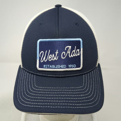 Richardson Cap Blue XL Fitted Mesh Flexfit West Ada Patch Hat 1950 Idaho