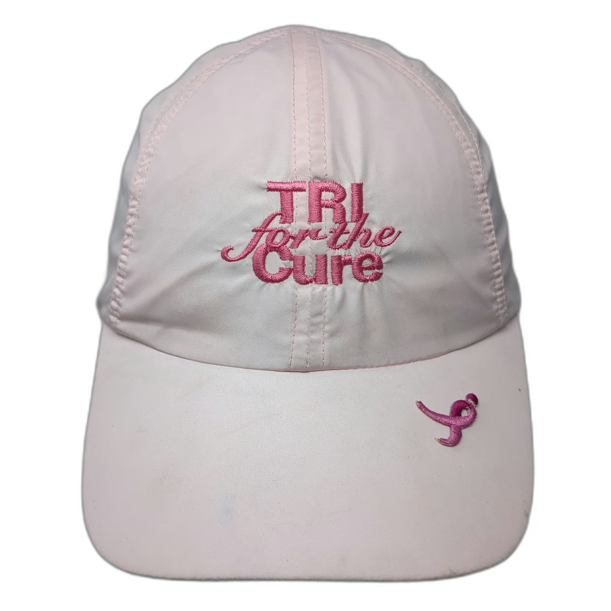 WicKid Baseball Cap Pink One Size Performance Breast Cancer Ribbon Triathlon Hat