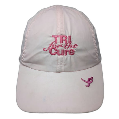 WicKid Baseball Cap Pink One Size Performance Breast Cancer Ribbon Triathlon Hat