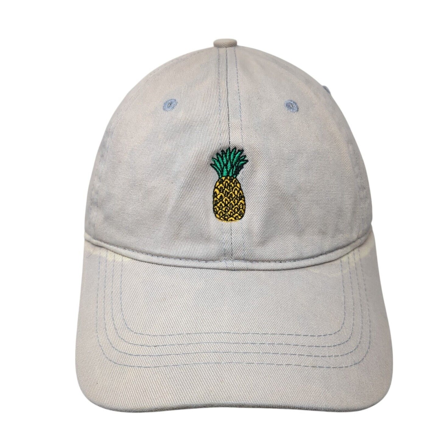 Pineapple Slideback Hat Gray One Size Embroidered Adjustable City Hunter