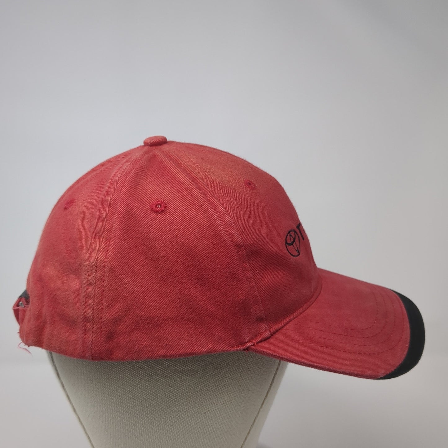 Toyota Slideback Baseball Cap red One Size Adjustable Embroidered 6 Panel