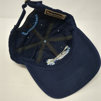 Work Sucks I'm Going To The River Slideback Hat Blue OS Adjustable Richardson