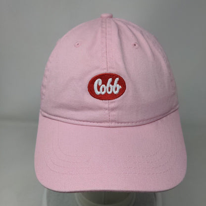 Cobb Slideback Hat Pink OSFM Embroidered Adjustable Outdoor Cap