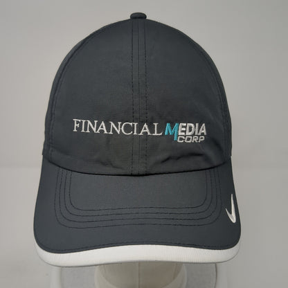 Financial Media Corp Strapback Hat Black One Size Adjustable Nike