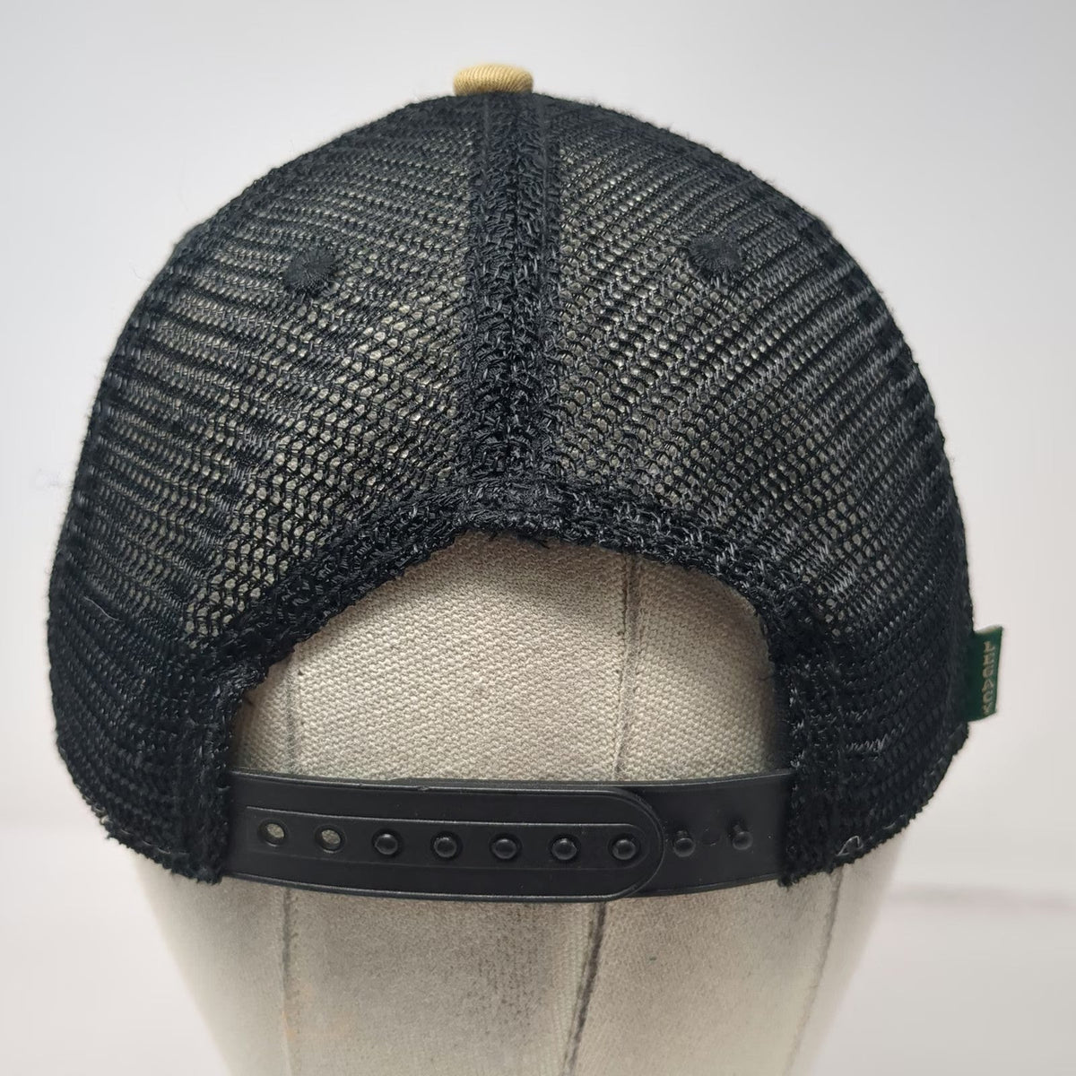 Legacy Trucker Hat Brown One Size Rhino Metals Patch Mesh Back Green Underbrim