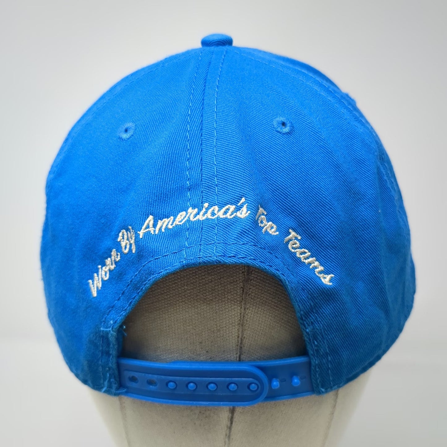 Russell Athletic Snapback Hat Blue One Size America's Top Teams Embroidered Cap