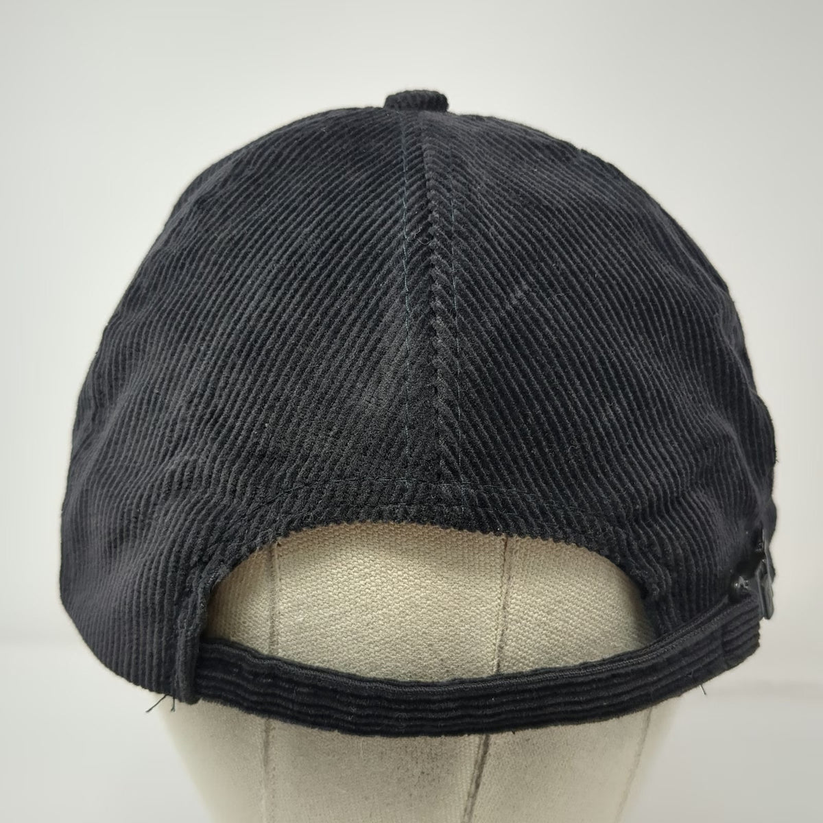 Nissin 5 Panel Black Hat One Size Corduroy Rope Brim Chevrolet Edmark Bowtie