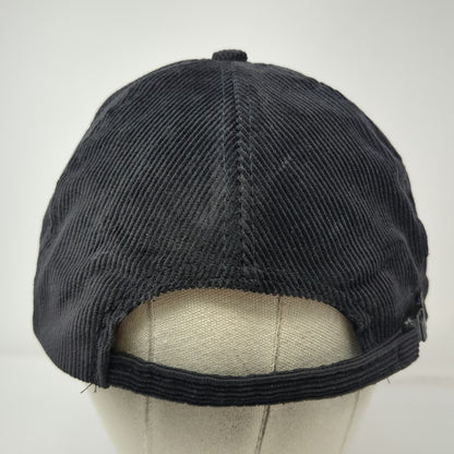 Nissin 5 Panel Black Hat One Size Corduroy Rope Brim Chevrolet Edmark Bowtie