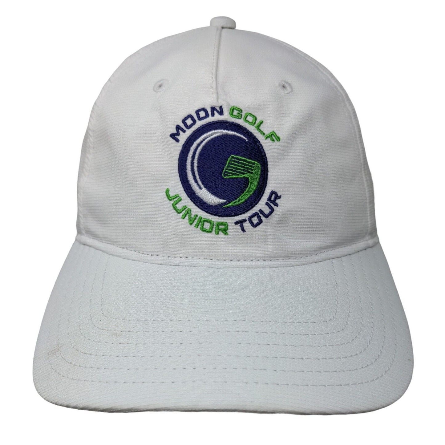 Moon Golf Junior Tour Strapback Hat White OSFA Adjustable Embroidered PUMA Golf