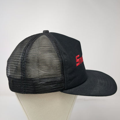 New Era Trucker Hat Black Red Green L Snap-on Snapback USA Mesh Tools Vintage