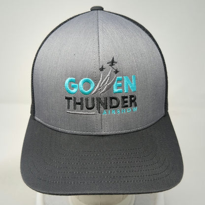 Pacific Headwear Gray Trucker Hat One Size Gowen Thunder Airshow Mesh Snapback
